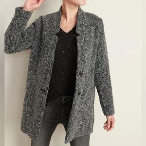 Old Navy Black and White Tweed Jacket